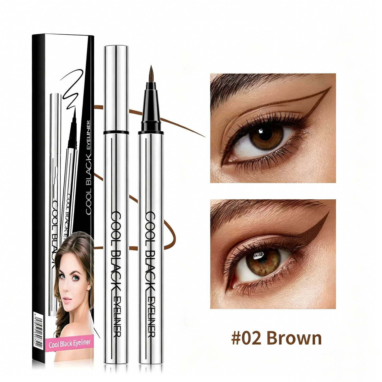 ✨ Waterproof Smudge-Proof Eyeliner – 24HR Intense Black Precision! ✨-WH