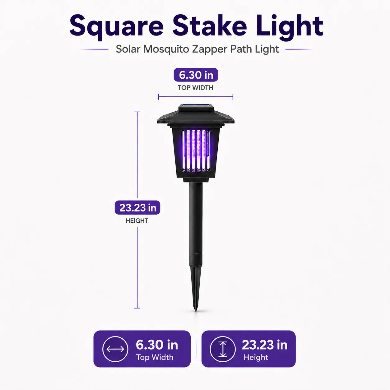 Solar Mosquito Zapper Light – Outdoor Garden Stake Lamp -$AC