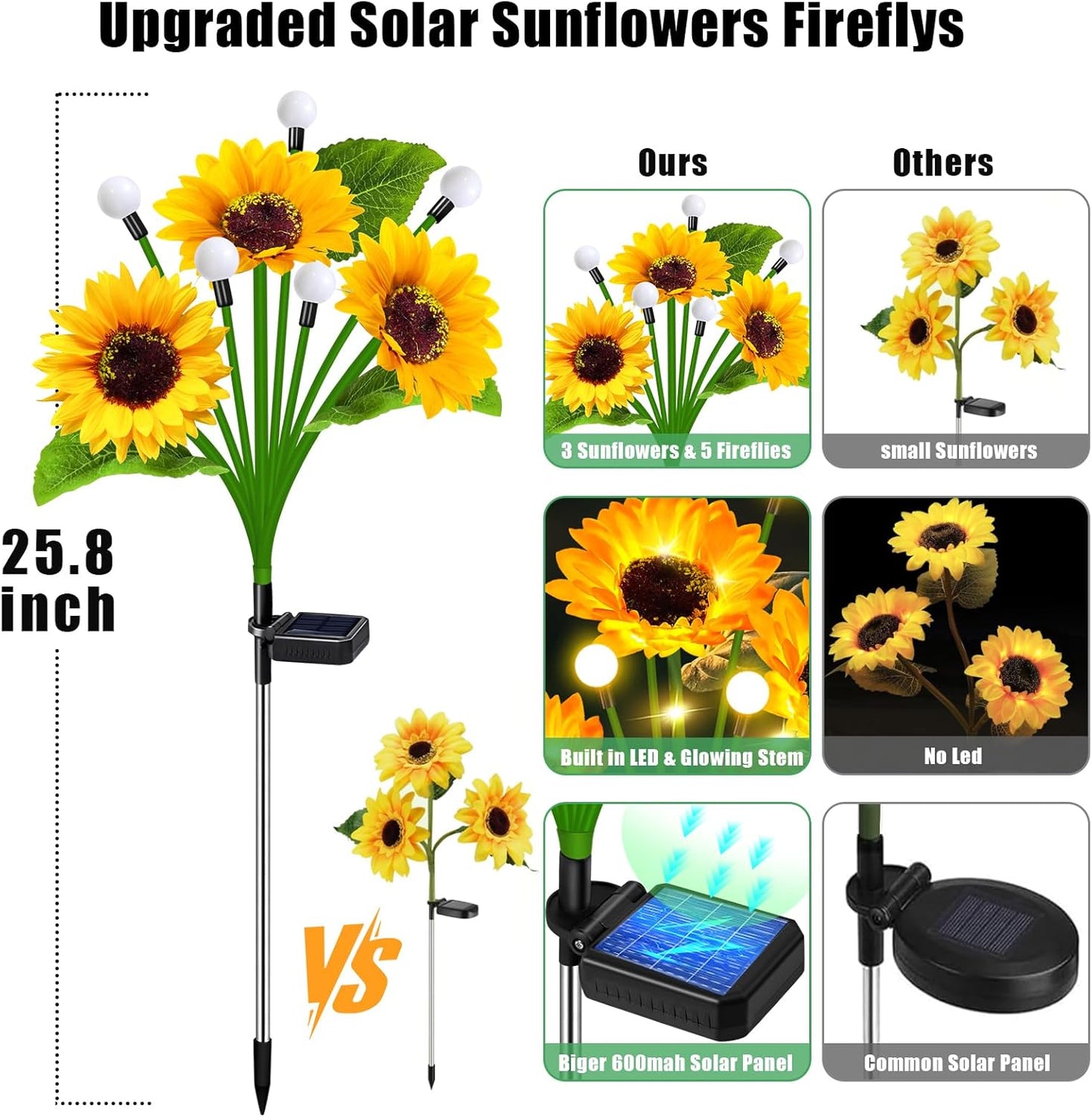 🌻Mother's Day Sale 49% OFF- 🌞Solar LED Sunflower Garden Lights -$AC