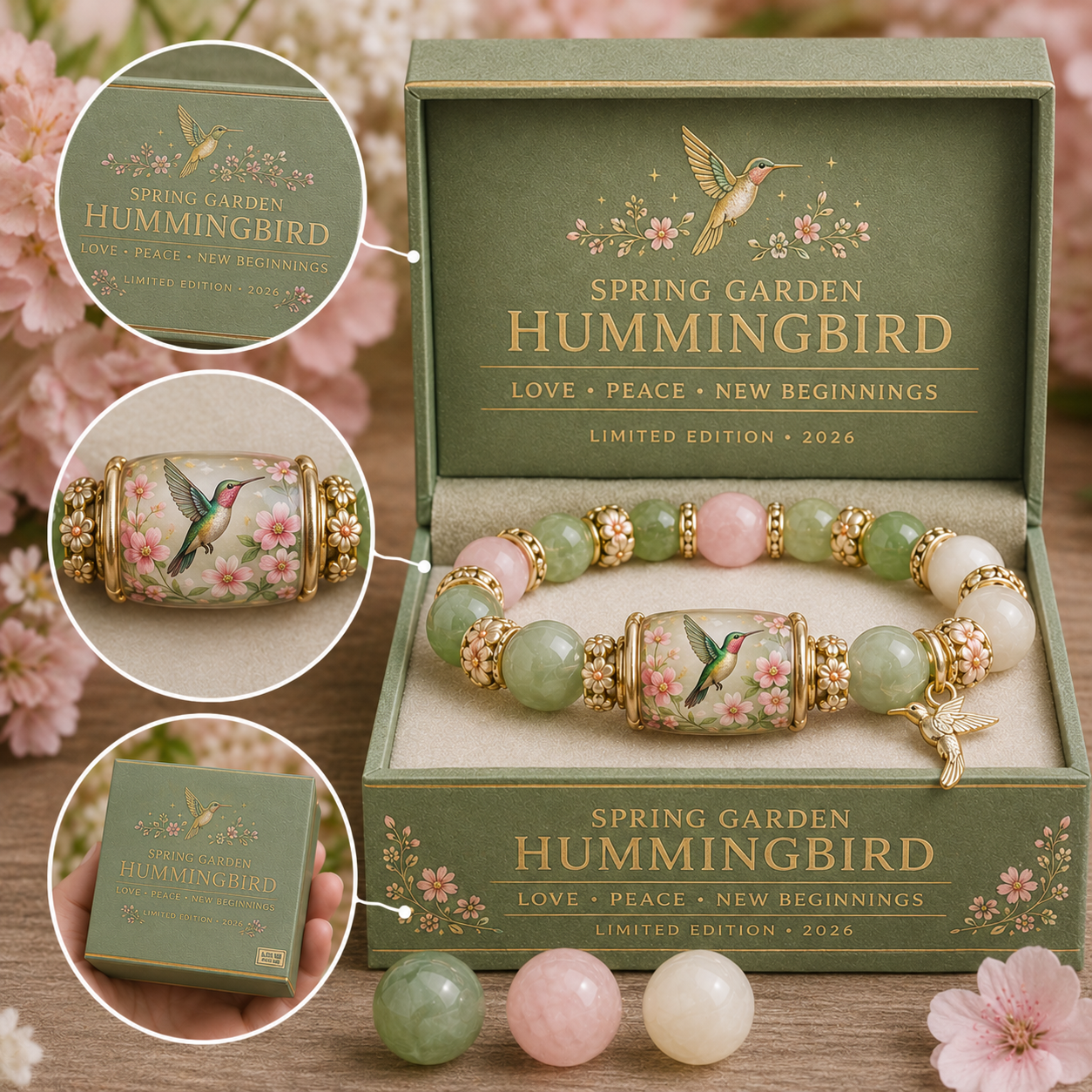 🌿 Love, Peace & Spring Blessings 💖 | 2026 Limited Edition Bracelet - Only 11 Left-YH