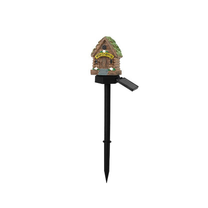 Solar Fairy-Tale Mushroom Cottage Garden Light -$AC