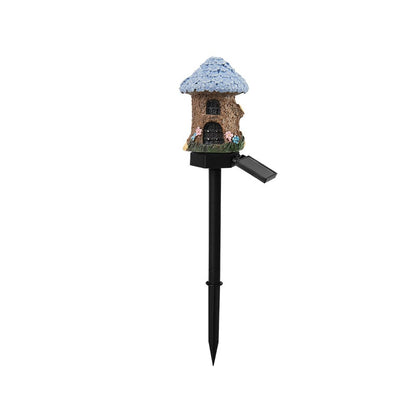 Solar Fairy-Tale Mushroom Cottage Garden Light -$AC