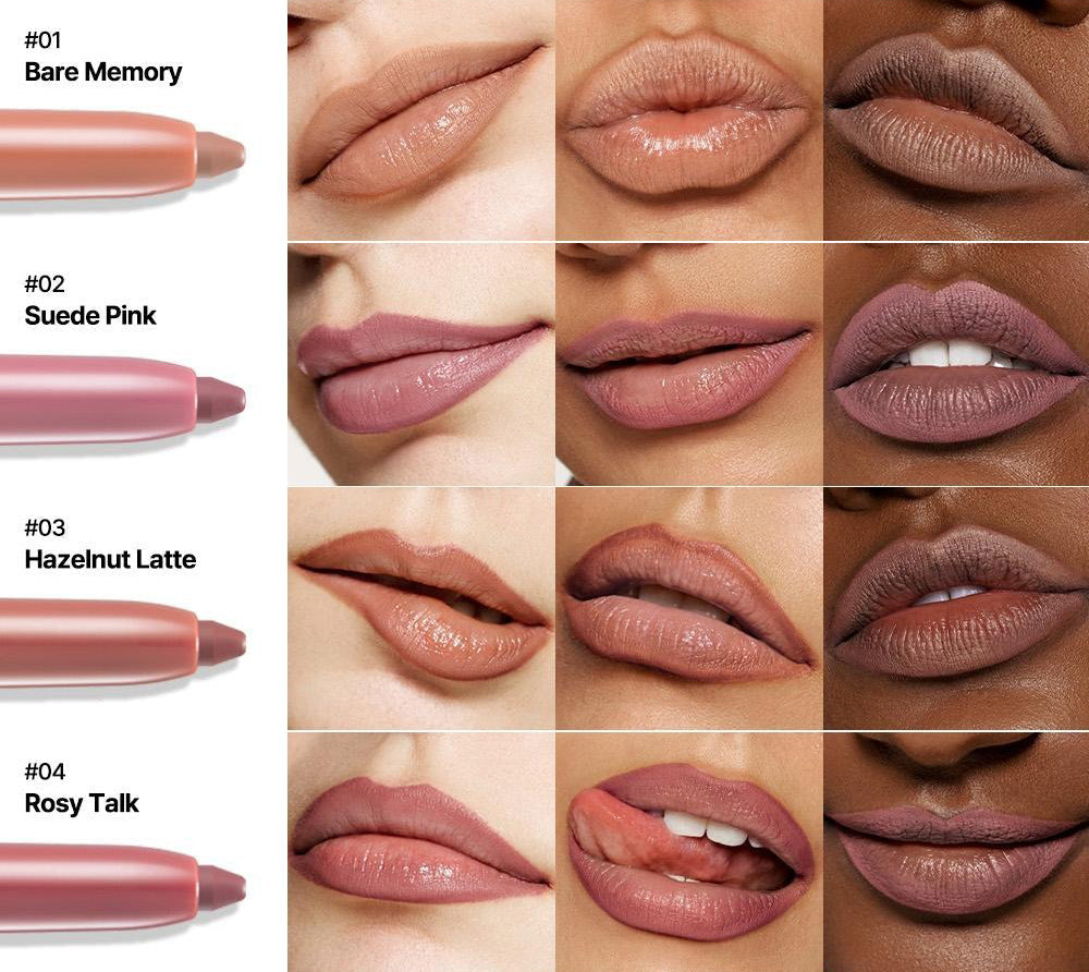 Easy Glide Lip Liner — Creamy, Blendable Color with Smooth Application-WH