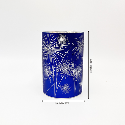 Celebration Firework Lanterns – Premium Patriotic Red, White & Blue Trio -$AC