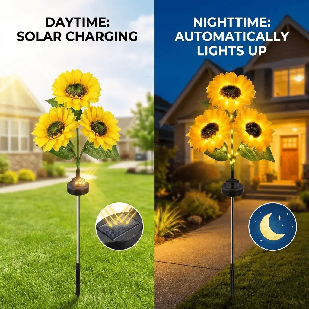 🌻Mother's Day Sale 49% OFF- 🌞Solar LED Sunflower Garden Lights -$AC