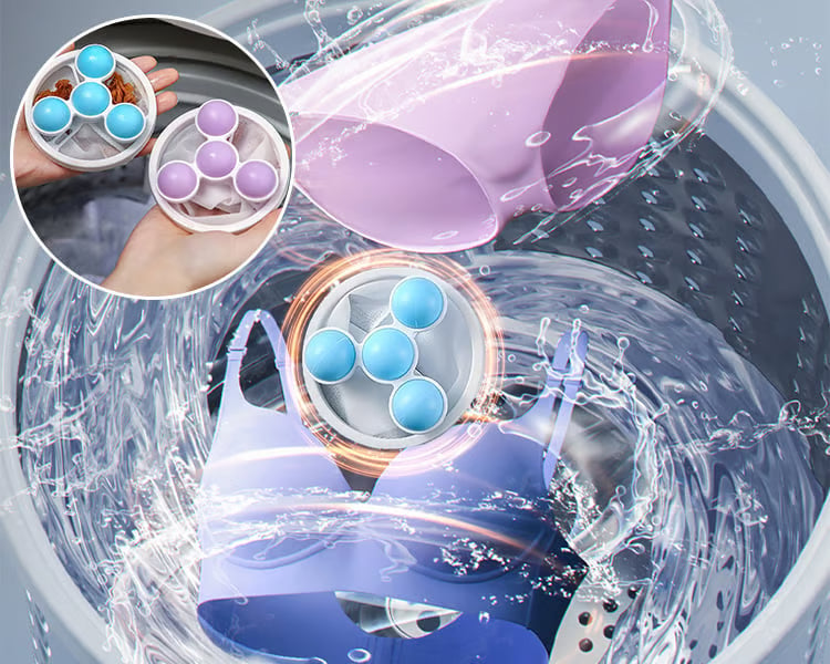 💧Washing Machine Filter Bag 💥Reusable Floating Hair Filter for Laundry-$AC
