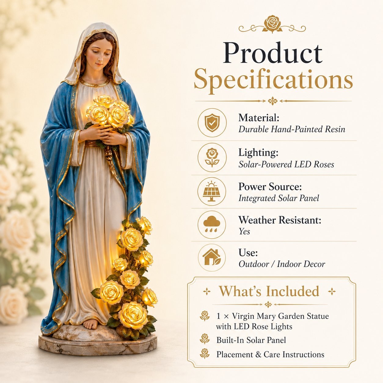 💗Virgin Mary Garden Light-YH