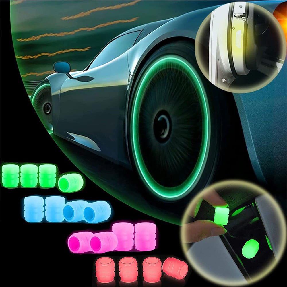 🎁Last Day 50%OFF 🔥🚗Glow-in-the-Dark Tire Caps 💡-WH