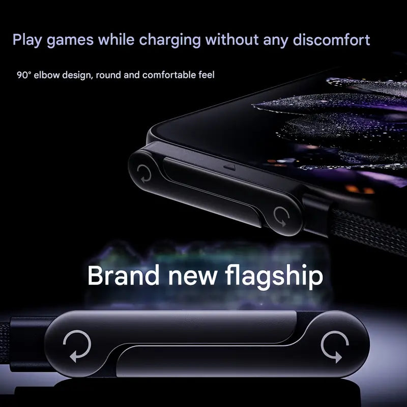 2-in-1 Invisible Holder Charger Cable|240w super Fast Charging Cord-sell-YH