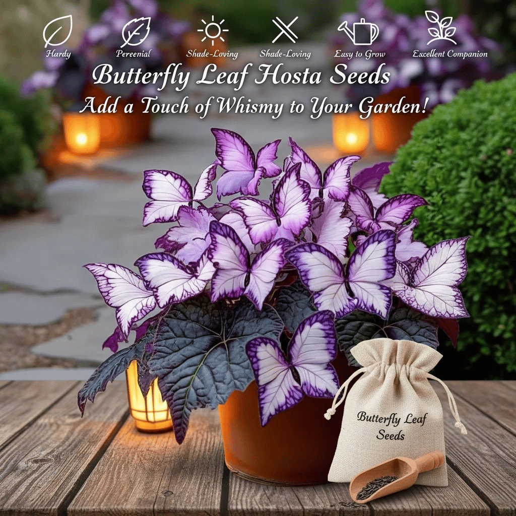 🔥Last Day: Hot Sale 49% OFF - 🍃🦋 Butterfly Leaf Hosta Seeds: Add a Touch of Whimsy to Your Garden!🌿-YH