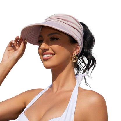 Women's UPF 50+ UV Protection Sun Visor Hat-$AC