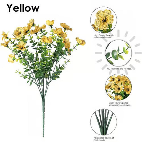 🔥Last Day 60% OFF ! - UV-Resistant Lifelike Artificial Flowers – Zero Maintenance -$AC