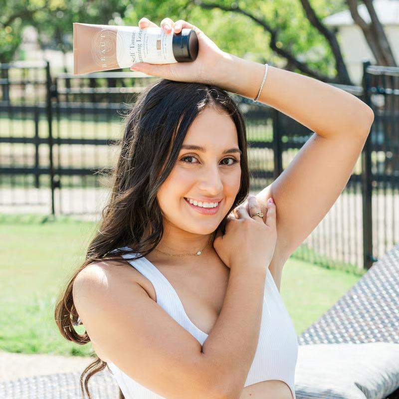🌞 Get the Ultimate Sunless Glow✨ Beauty by Earth Self Tanner Lotion – For a Natural, Streak-Free Tan-WH
