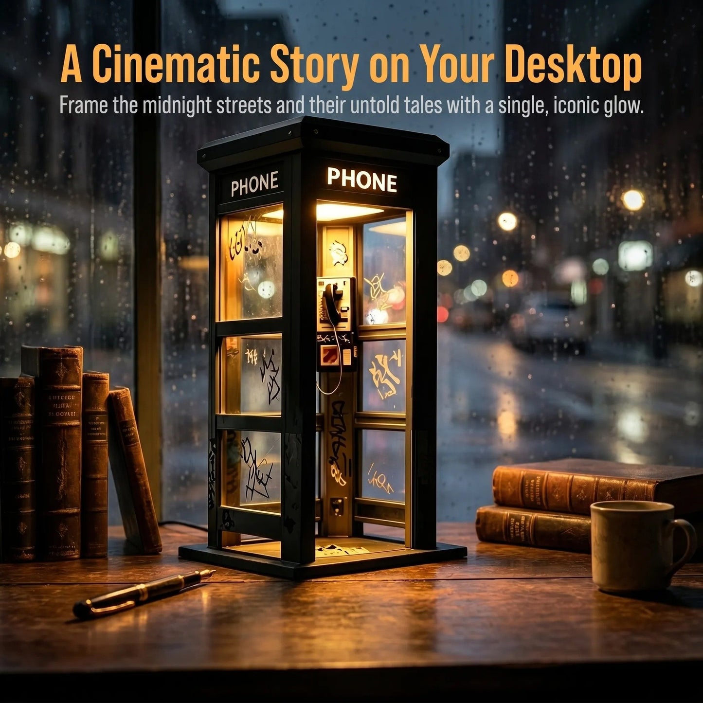 ✨Vintage Phone Booth Ambient Lamp-YH