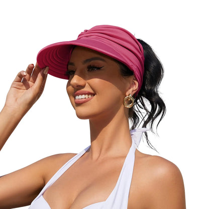 Women's UPF 50+ UV Protection Sun Visor Hat-$AC
