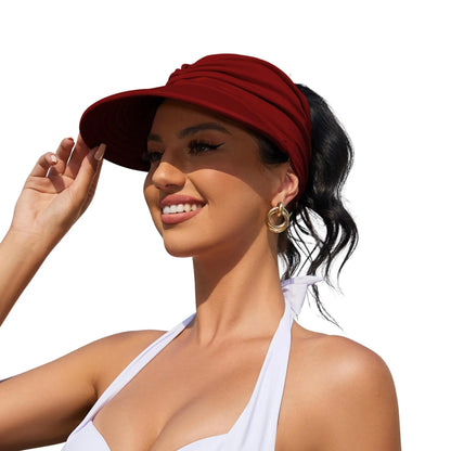 Women's UPF 50+ UV Protection Sun Visor Hat-$AC