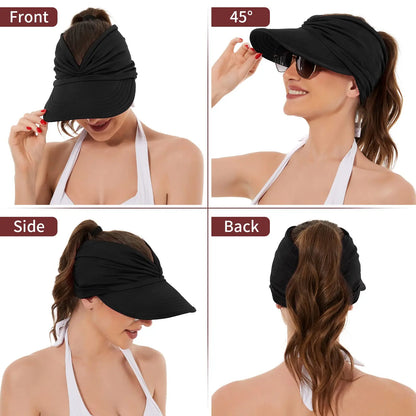 Women's UPF 50+ UV Protection Sun Visor Hat-$AC