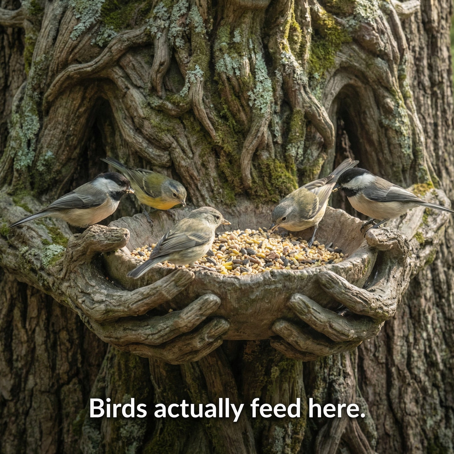 🔥Last Day 60% OFF🔥The Quiet Offering A Tree-Integrated Bird Feeding Sculpture-YH