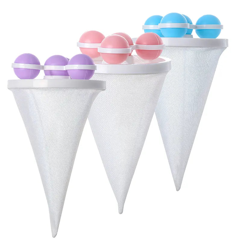 💧Washing Machine Filter Bag 💥Reusable Floating Hair Filter for Laundry-$AC
