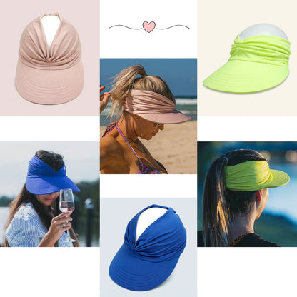 Women's UPF 50+ UV Protection Sun Visor Hat-$AC
