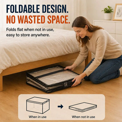 🎁 Last Day Sale 49% 📦Large Heavy-Duty Clear Storage Bag for Clothes, Bedding & Moving -$AC