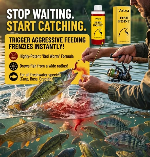 🎣 Concentrated Fish Attractant Liquid – 🐟Fast-Acting Red Worm Formula-$AC