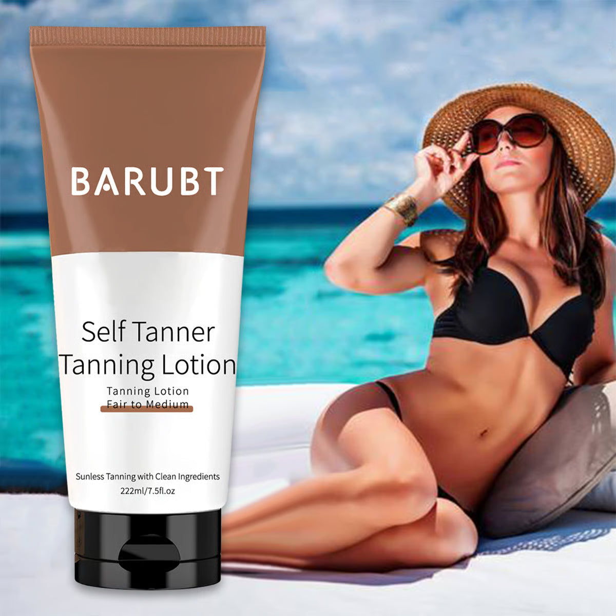 🌞 Get the Ultimate Sunless Glow✨ Beauty by Earth Self Tanner Lotion – For a Natural, Streak-Free Tan-WH