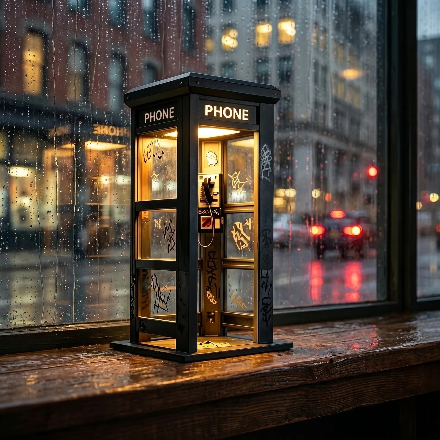 ✨Vintage Phone Booth Ambient Lamp-YH