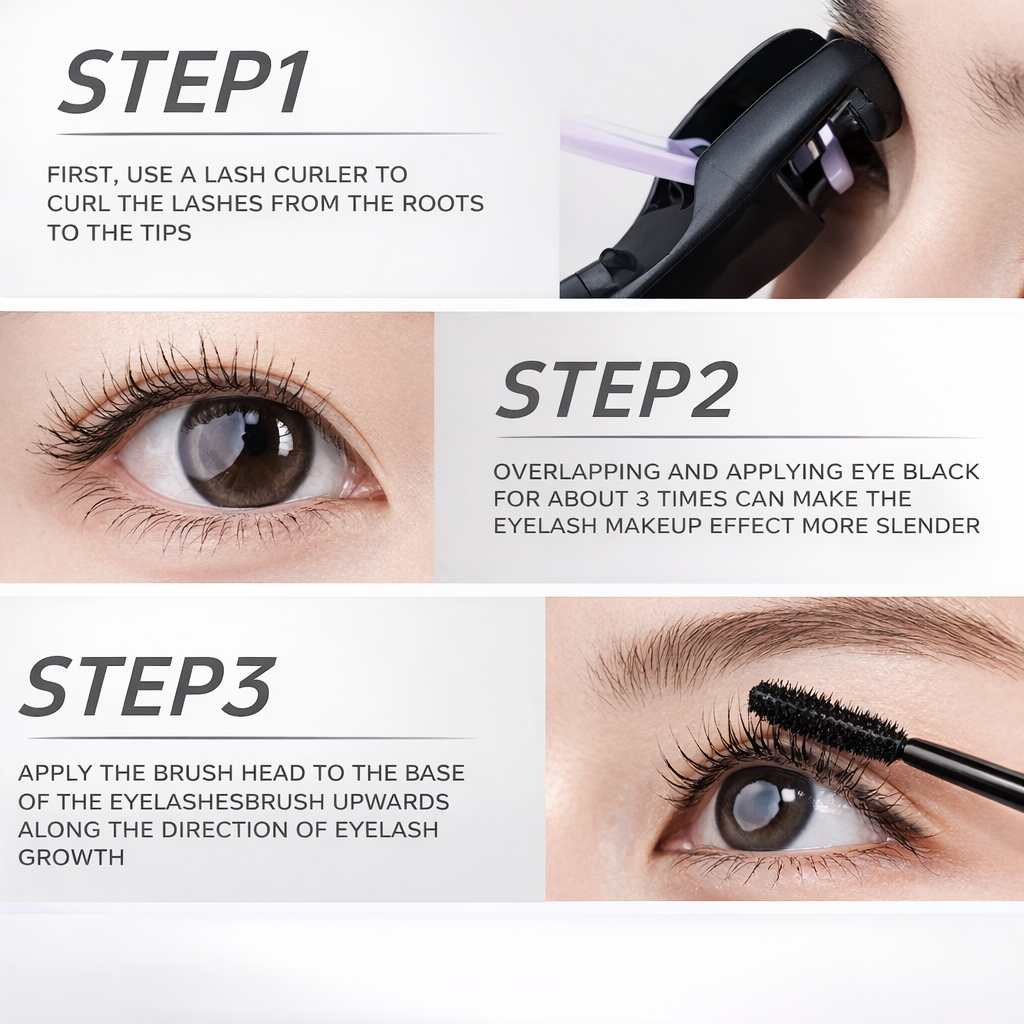 Waterproof Mascara for Long-Lasting 24-Hour Thick & Well-Defined Lashes-WH