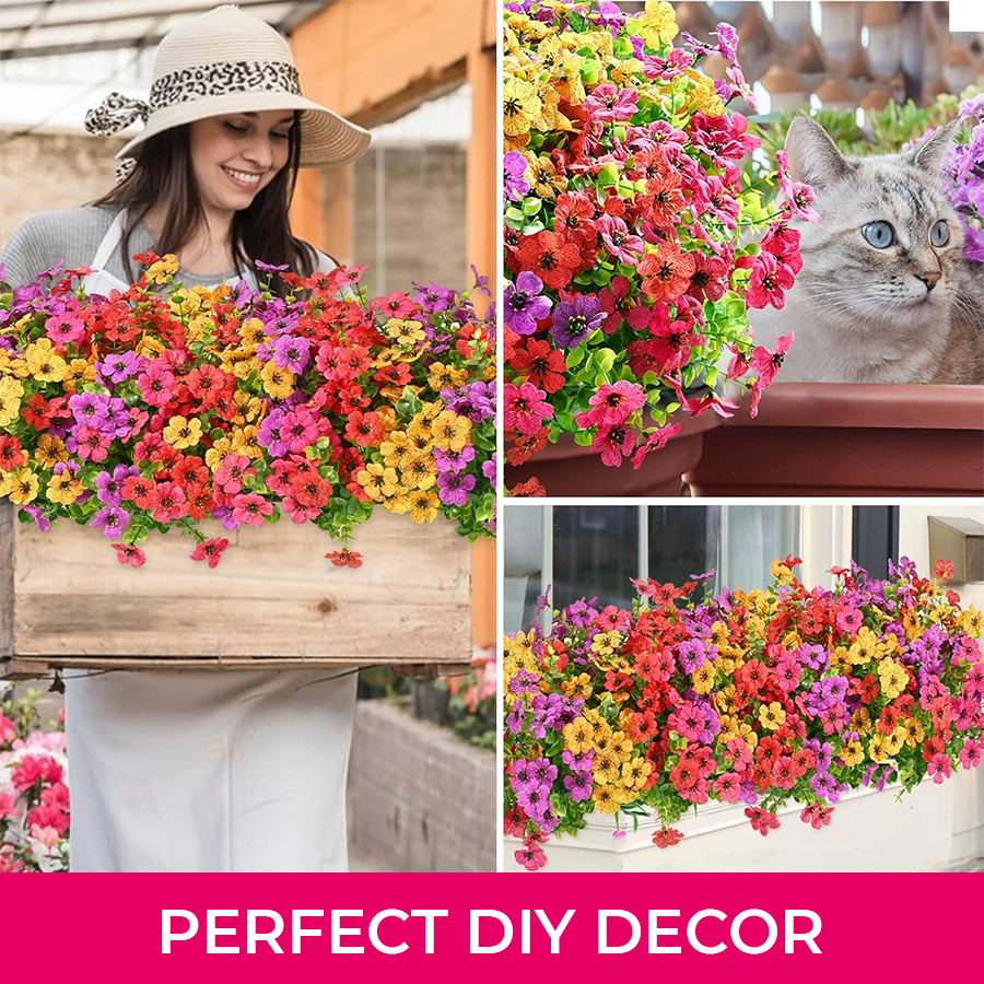 🔥Last Day 60% OFF ! - UV-Resistant Lifelike Artificial Flowers – Zero Maintenance -$AC