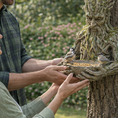 🔥Last Day 60% OFF🔥The Quiet Offering A Tree-Integrated Bird Feeding Sculpture-YH
