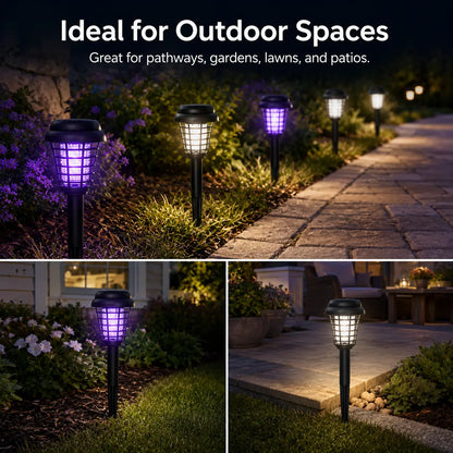 Solar Mosquito Zapper Light – Outdoor Garden Stake Lamp -$AC