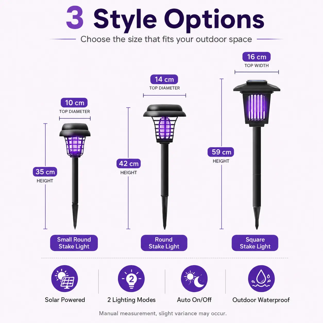 Solar Mosquito Zapper Light – Outdoor Garden Stake Lamp -$AC