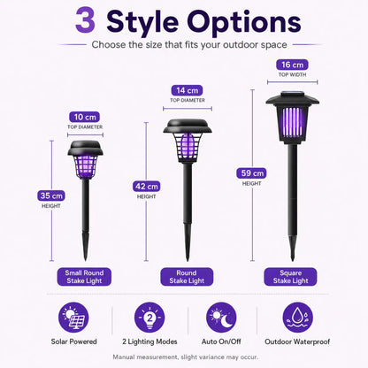 Solar Mosquito Zapper Light – Outdoor Garden Stake Lamp -$AC