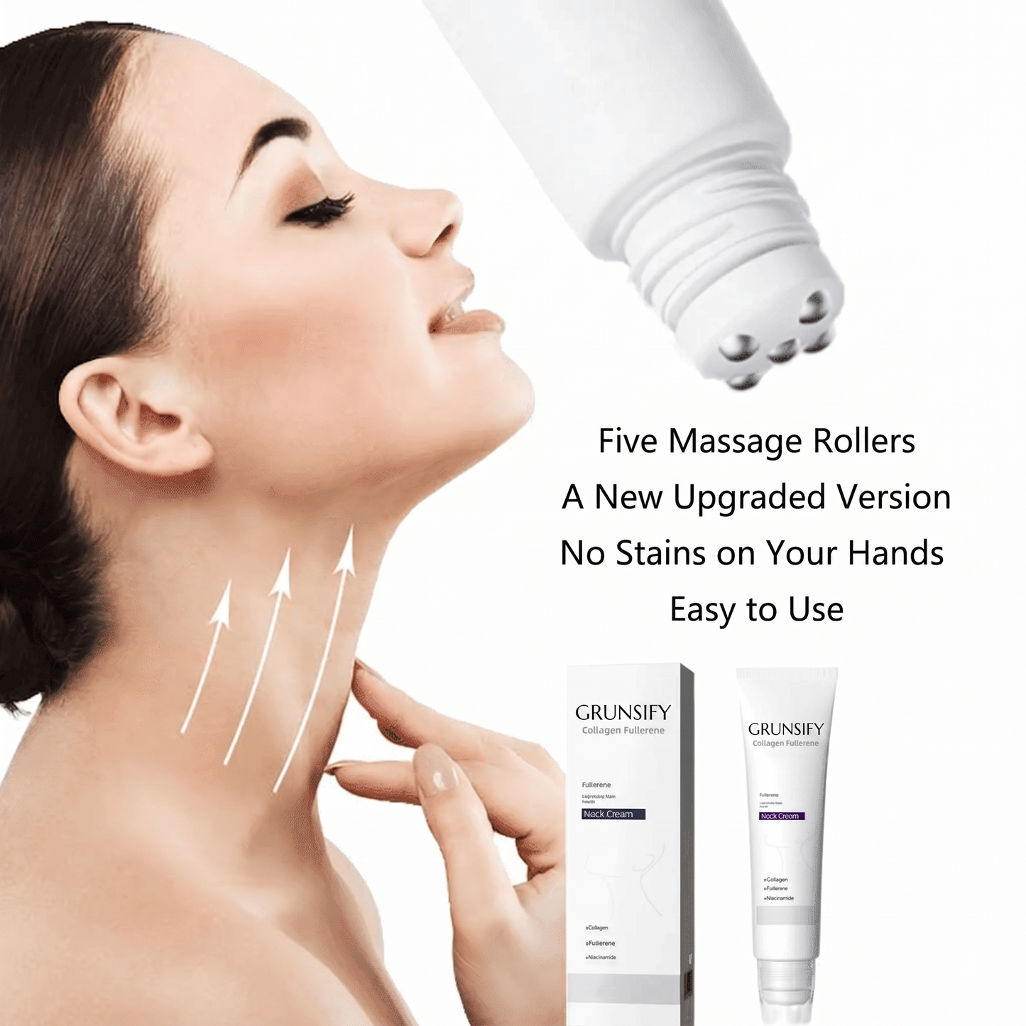 ✨ Instant Neck Lift Cream  — 🧴 Infused with Retinol & Hyaluronic Acid | Firms the Neck, Reduces Wrinkles & Double Chin -$AC