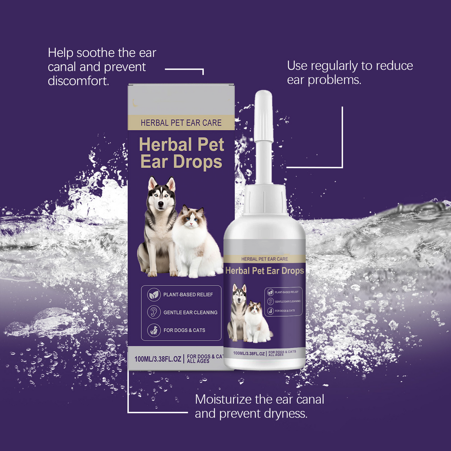 Best Seller🔥  StrollStash Herbal Pet Ear Drops🎉Special limited-time discount-WH
