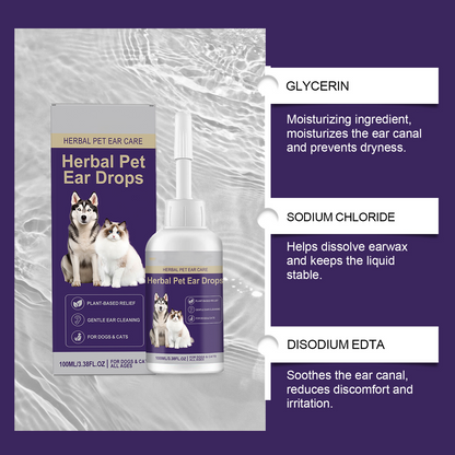 Best Seller🔥  StrollStash Herbal Pet Ear Drops🎉Special limited-time discount-WH