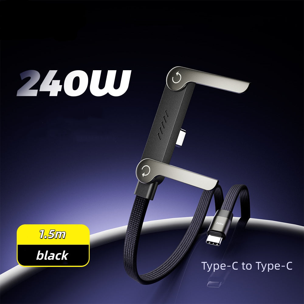2-in-1 Invisible Holder Charger Cable|240w super Fast Charging Cord-sell-YH
