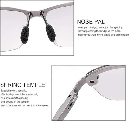 StrollStash™ HD Polarized Photochromic Sunglasses UV400 Protection | Retro Oversized Square | Unisex 2026 Essential  -$AC
