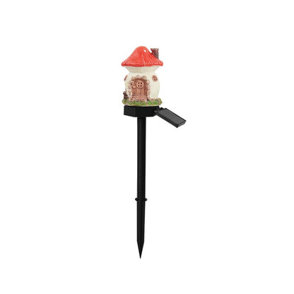 Solar Fairy-Tale Mushroom Cottage Garden Light -$AC