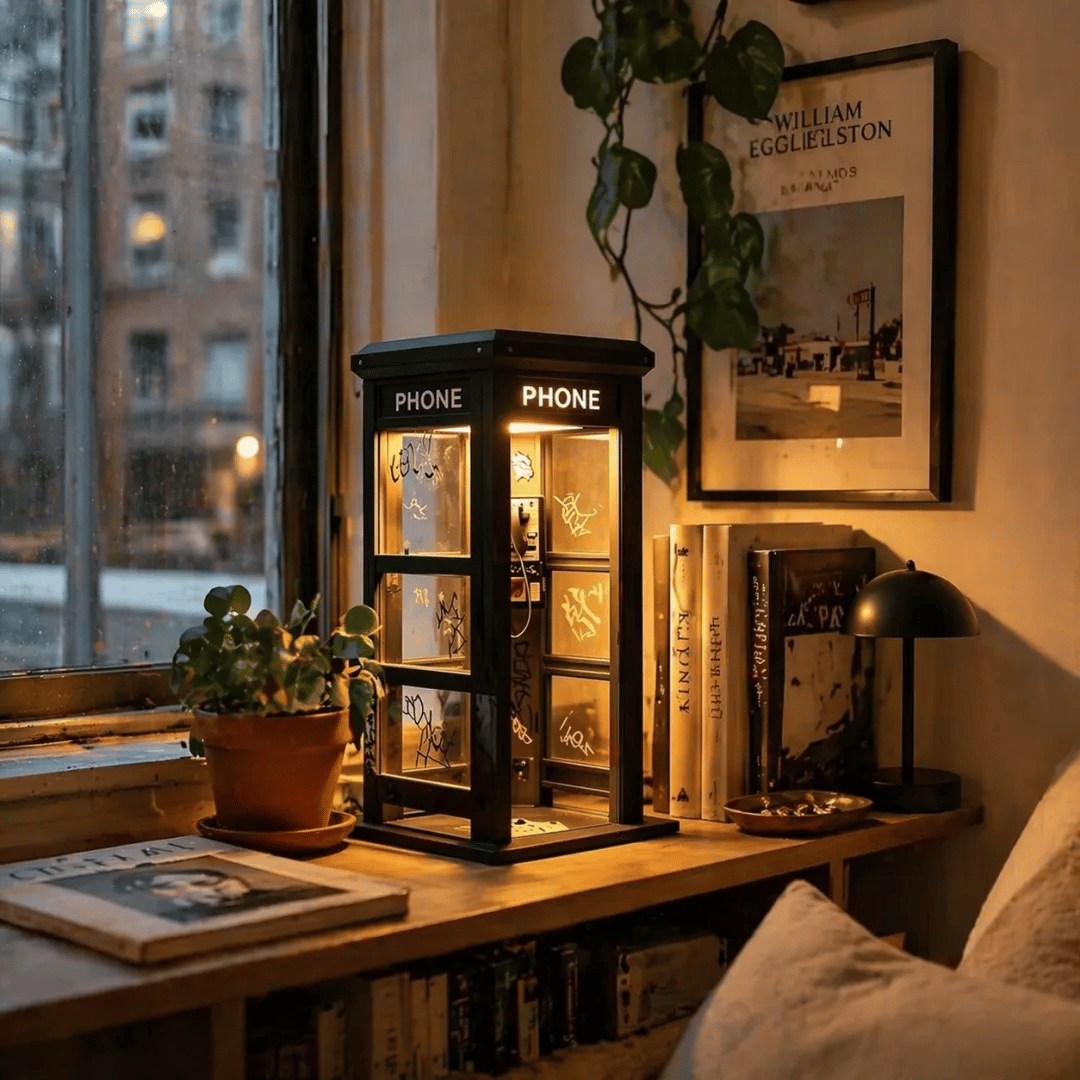 ✨Vintage Phone Booth Ambient Lamp-YH
