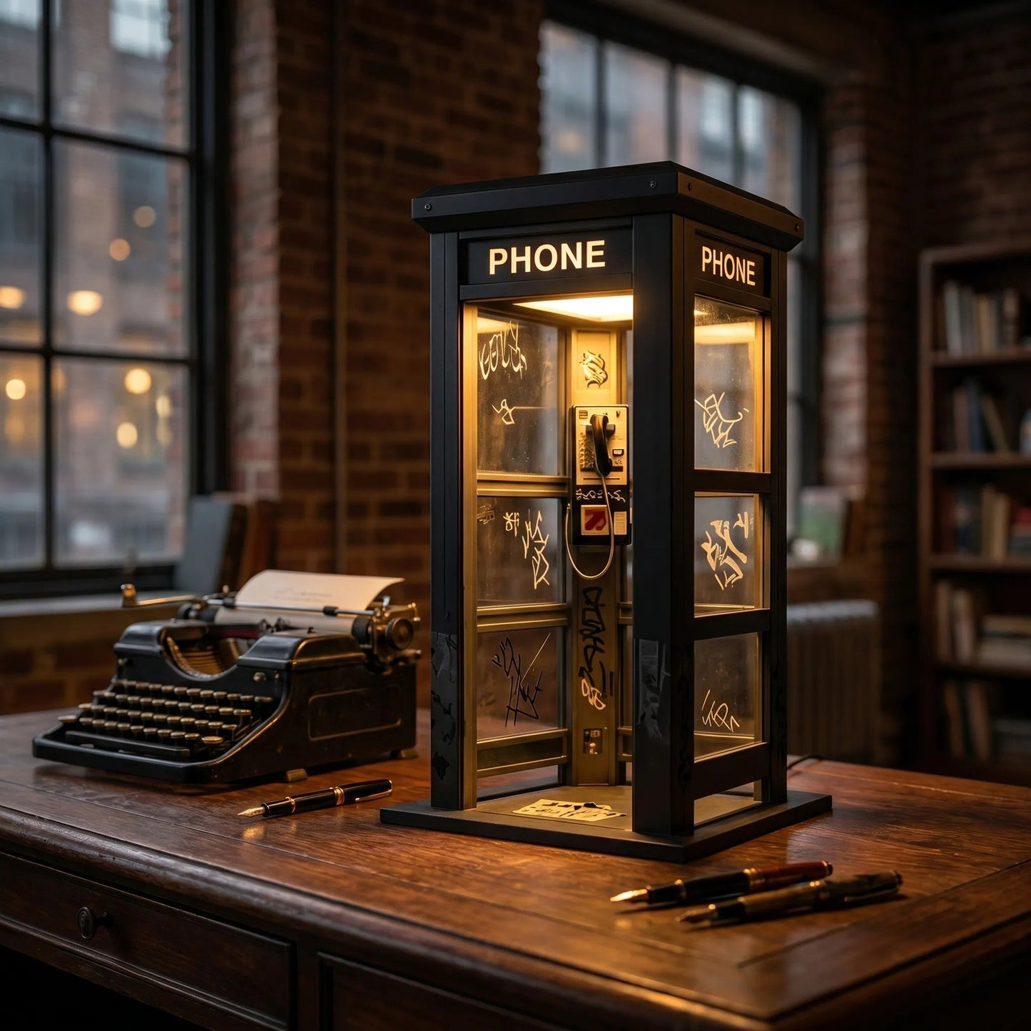 ✨Vintage Phone Booth Ambient Lamp-YH